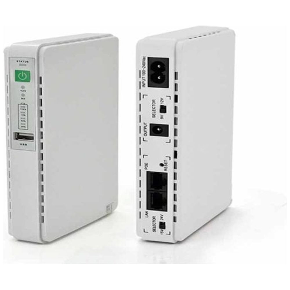 Gold Vision Gold Vision UPS - 10,400mAh Capacity - USB Port - White 10400mAh