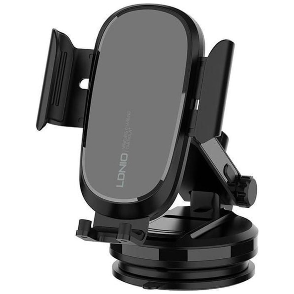 LDNIO mw21-1– Car Phone Holder with Wireless Charger – Rotation 360° – Black – 19,000 IQD Iraq