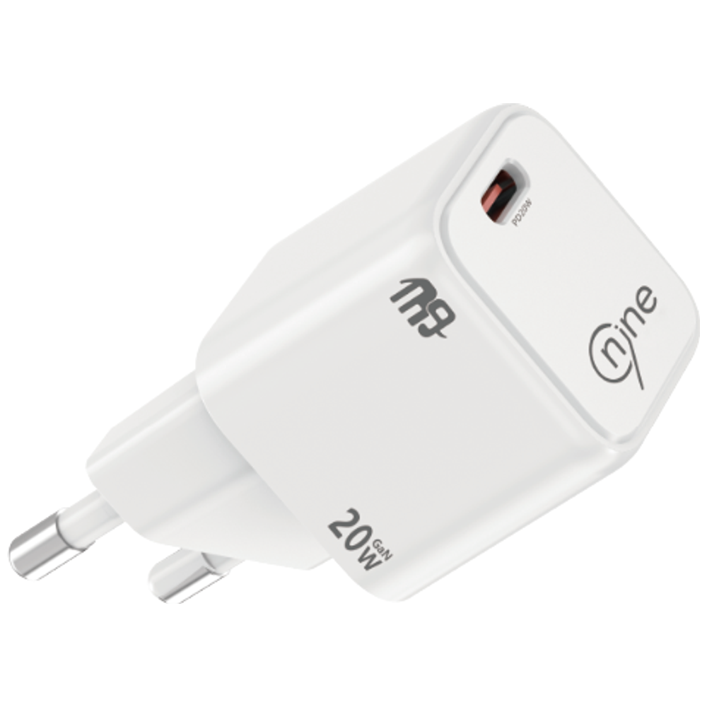 Nine CH 016 - Wall Charger - 20W - White 20W