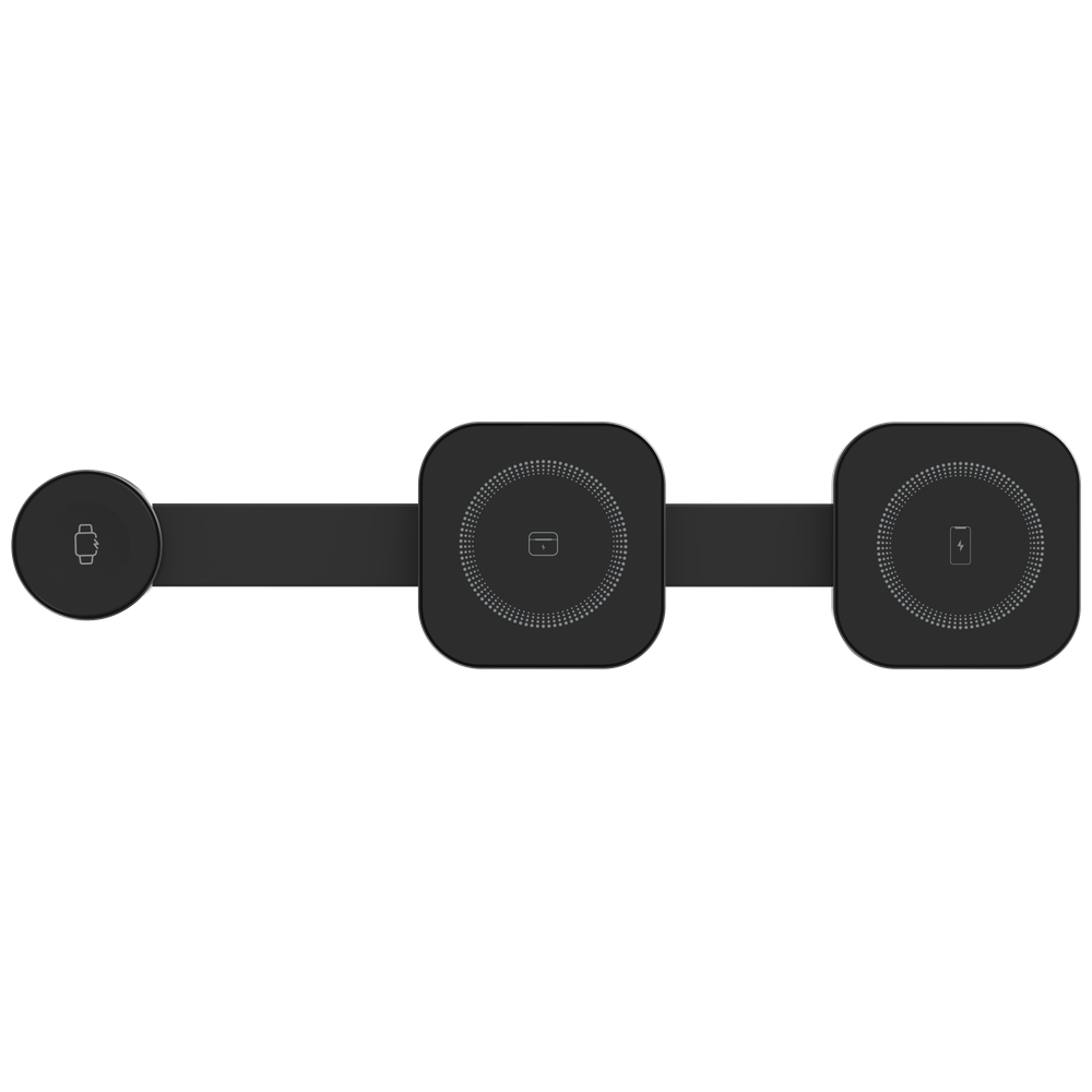 Nine Nine WLC-002 - Foldable 3 in 1 Wireless Charger - 20W - Black 20W – 50,000 IQD Iraq