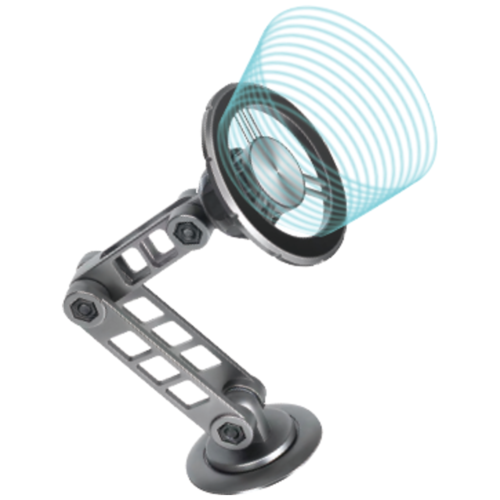 Nine Nine CHR 006 Magnetic Car Mount -1080° Rotation - Strong Anti-Shake Hold - Titanium 1080° Rotation – 25,000 IQD Iraq