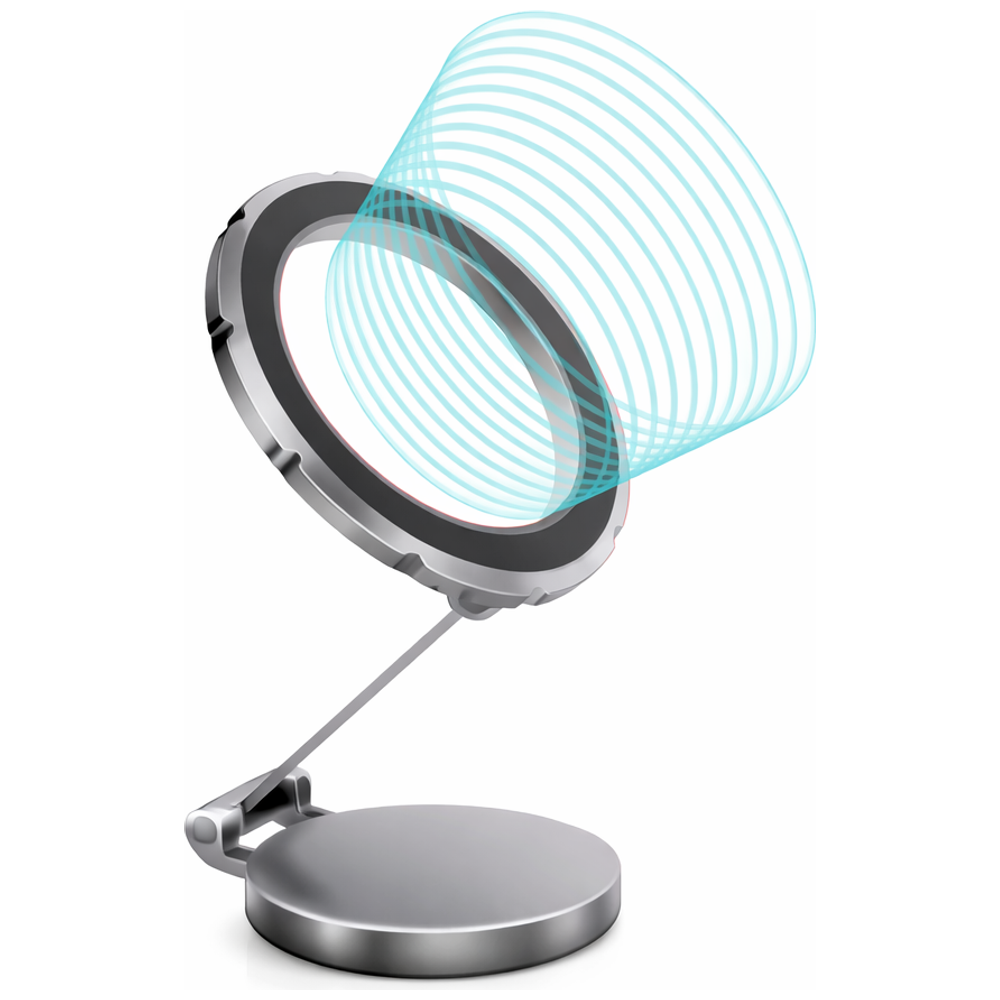 Nine CHR 004 - Magnetic Car Holder - Rotation 1080° - Silver 1080°