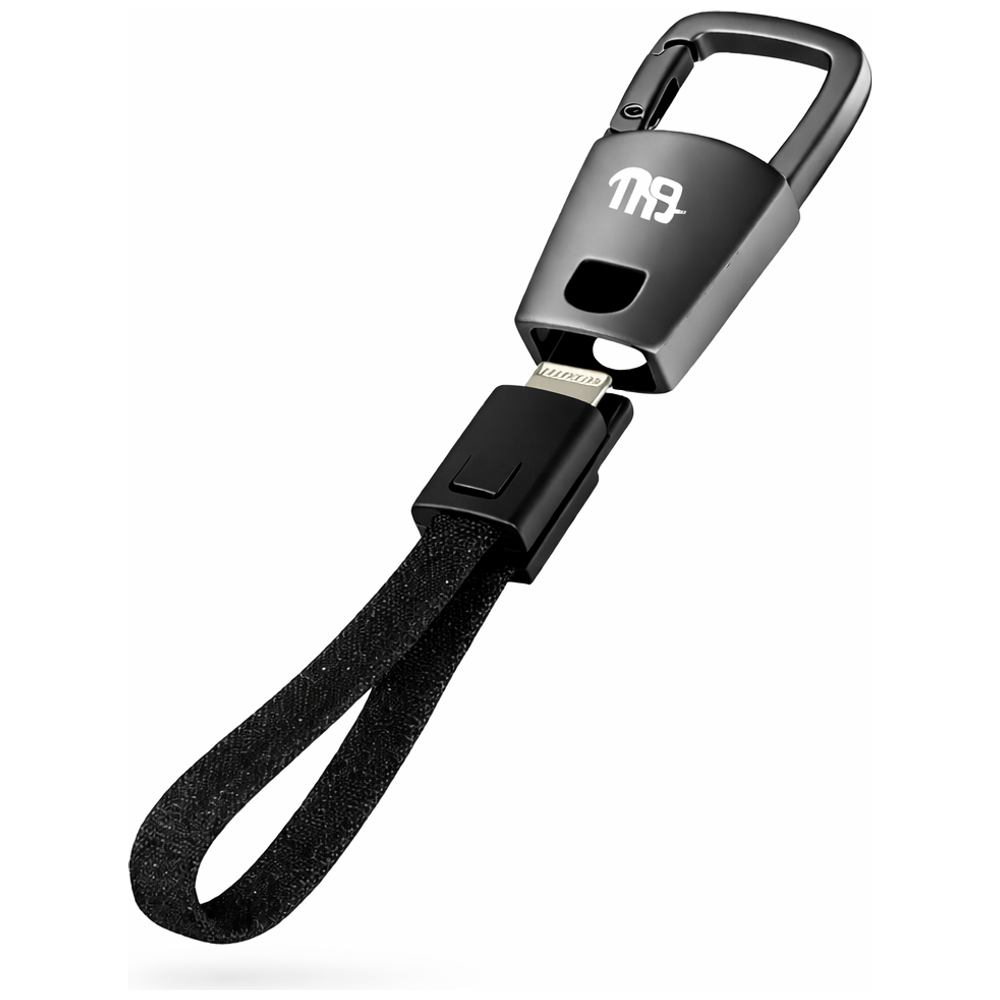 Nine CL 015 - Cable USB-C To Lightning - 0.15m - 30W - With Keychain - Black 0.15m