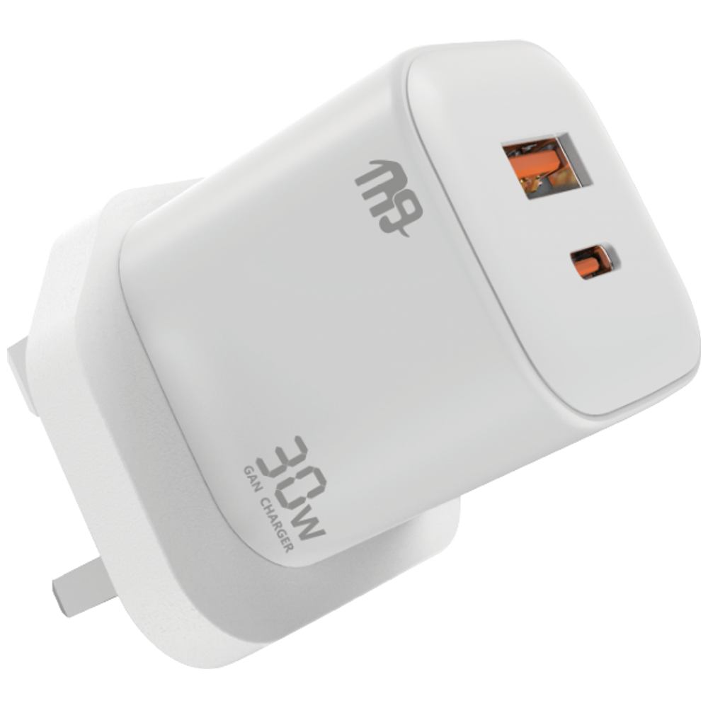 Nine CH 010 - Wall Charger - 30W - White 30W