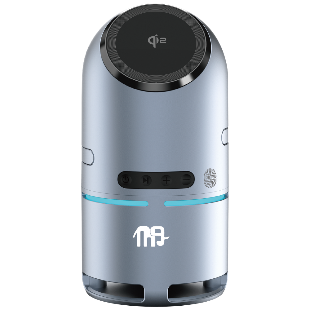 Nine WLC 009 - Robot Assistance Wireless Charger with Stereo Speaker & LED Ring - Gray – 100,000 IQD Iraq