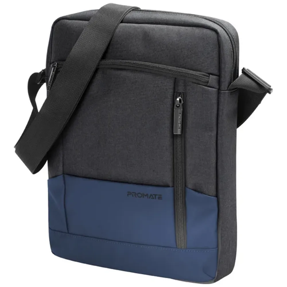 Promate Satchel HB - Multi Pocket Shoulder Bag - 13.3 Inch - Blue 13.3 inch – 20,000 IQD Iraq