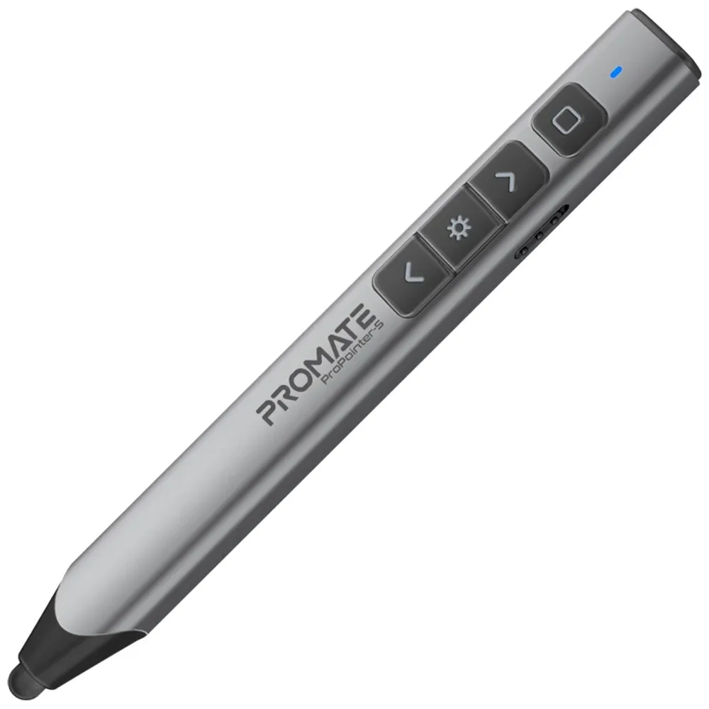 Promate ProMate ProPointer S - Rechargeable Green Laser Wireless Presentation Pointer - Up To 220mAh - 50m - Black 220mAh, 50m – 50,000 IQD Iraq