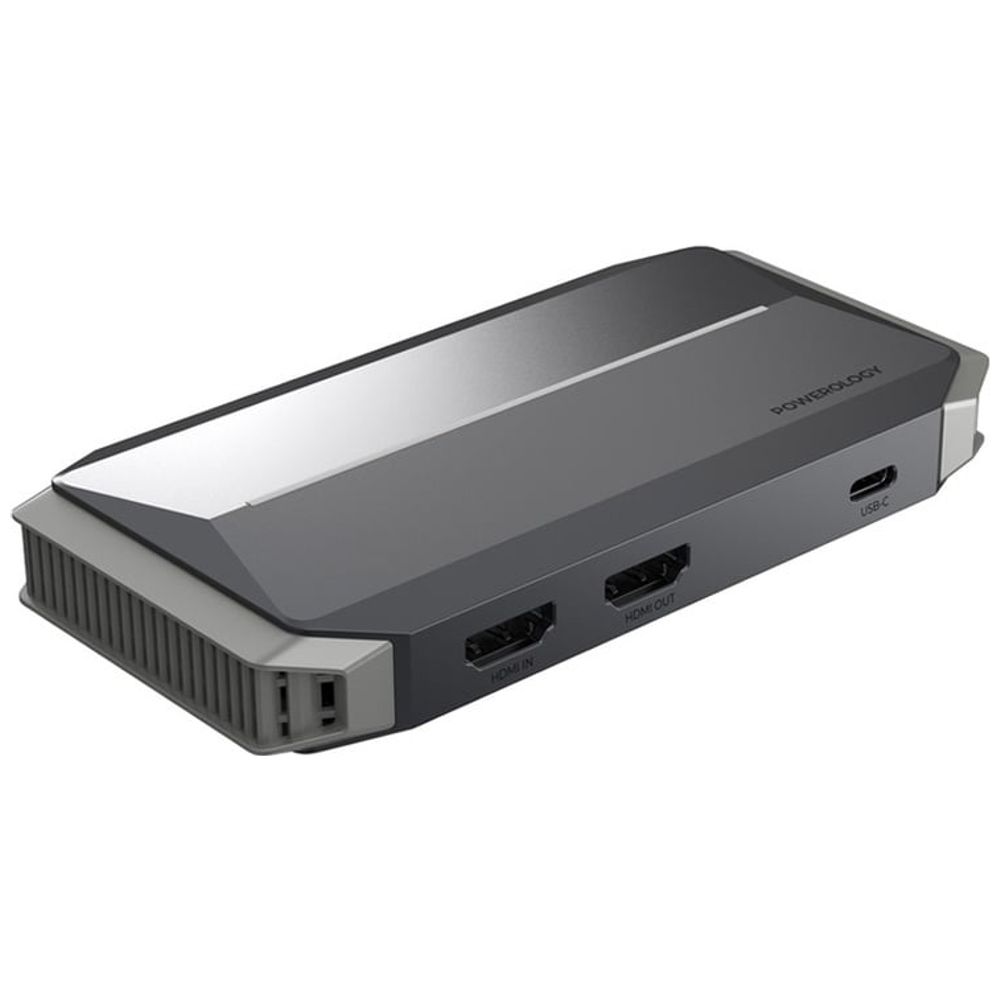 Powerology Powerology PWC1HD3AX - Capture Card - 4K and 1080p60 Resolution - Black 4K, 1080p60
