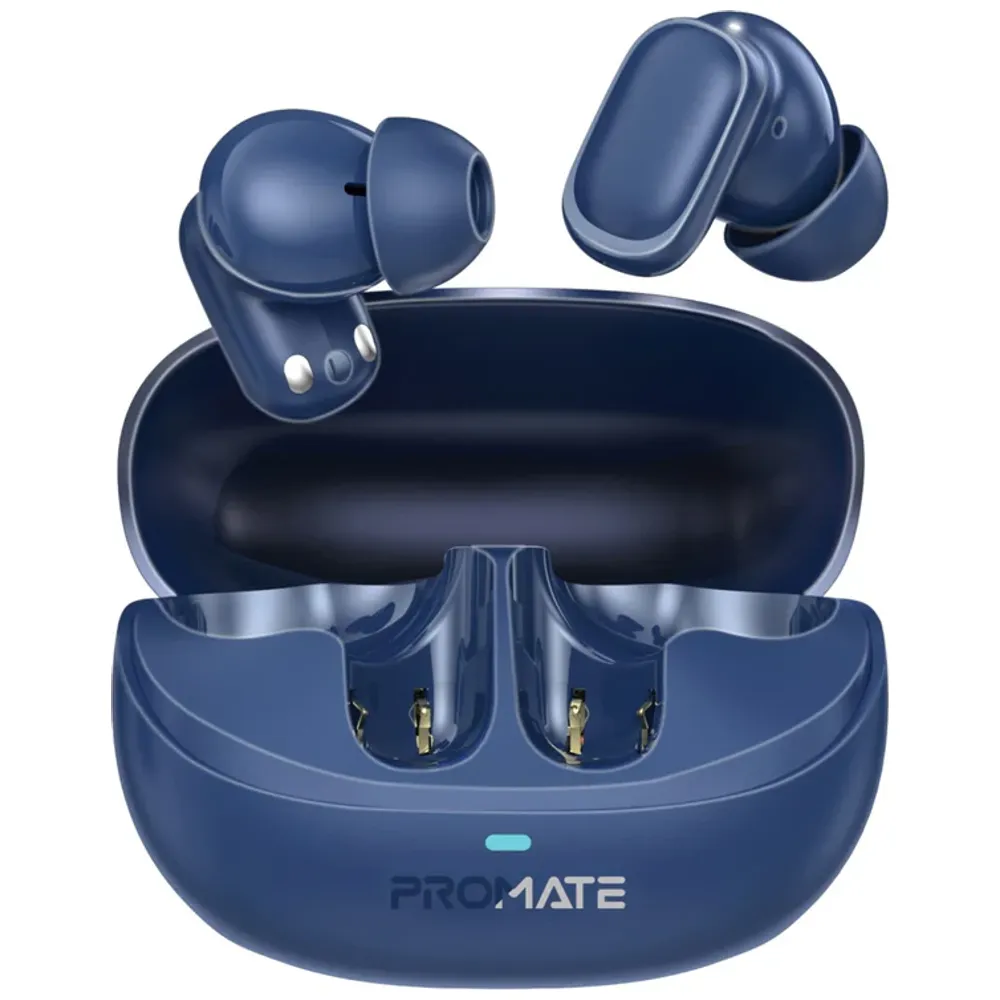 Promate Promate Lush Pro - Bluetooth Headphone In Ear - Up To 6 hours - 12 meters - Blue 6 hours, 12 meters – 35,000 IQD Iraq