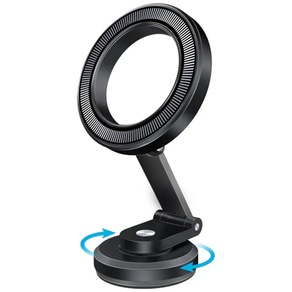 Promate Promate MagHoop HG - Magnetic Car Phone Holder - Secure Mount - 360° Rotation - Black – 25,000 IQD Iraq