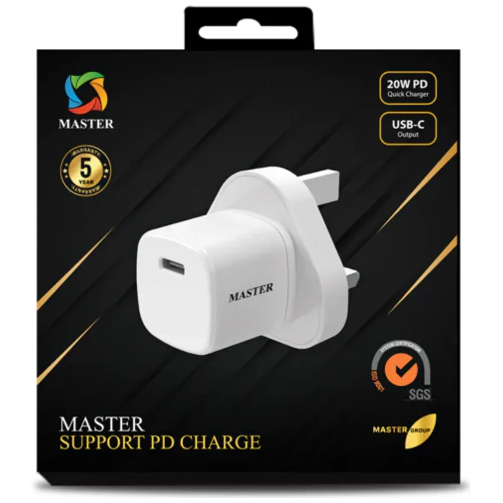 Master Master MSPDCH20W WH - USB-C - 20W - White 20W