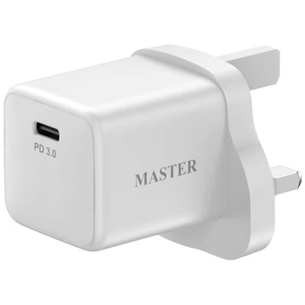 Master Master MSCH25W WH - Wall Charger - 1 Port - 25W - White 25W