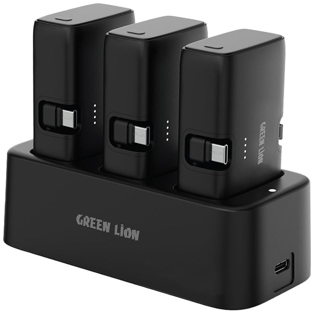 GREEN LION - Power Bank Station - 3-in-1 Wireless -3×5000mAh - Black 3×5000mAh – 40,500 IQD Iraq