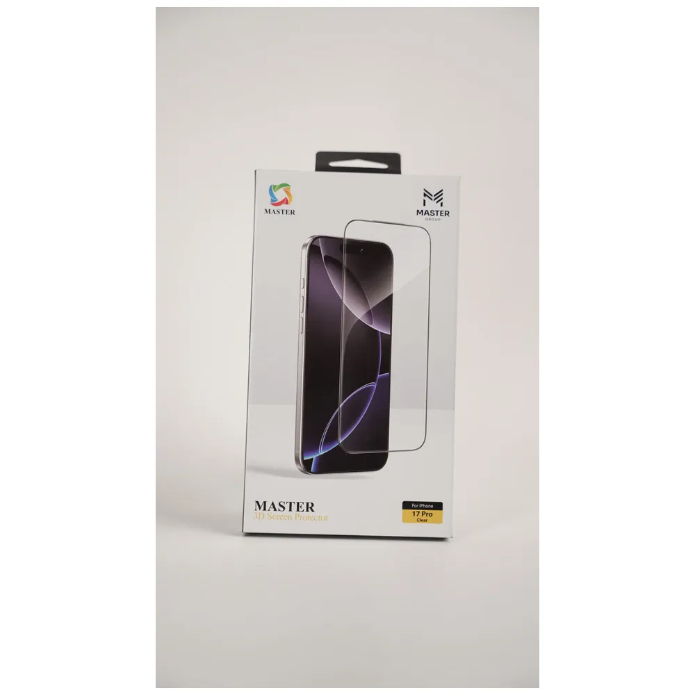 Master Master 3D Screen Protector for iPhone 17 Pro - Transparent