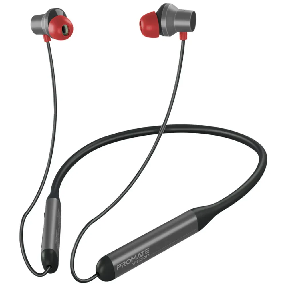 Promate Promate Velcon - Bluetooth Headphone In Ear - Bluetooth 5 - Up To 220 mAh - Black Bluetooth 5, 220mAh – 45,000 IQD Iraq