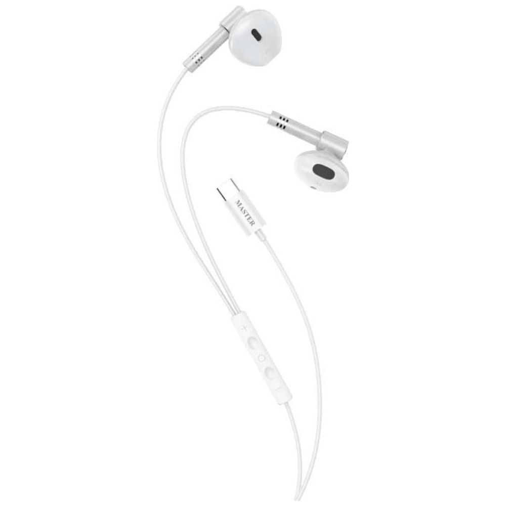 Master Master Wired In Ear Earphones - USB-C - White