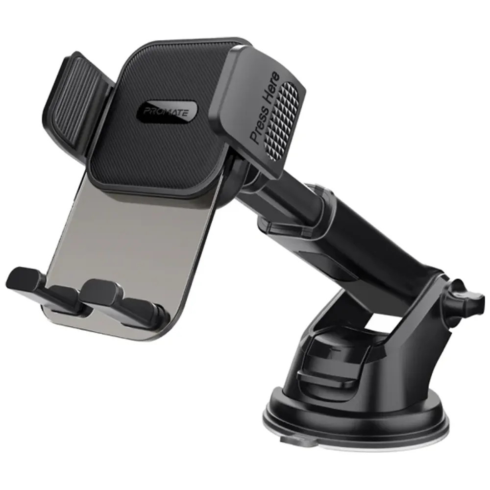 Promate ProMate TransHold - Transparent Car Phone Mount - Secure  Adjustable Dashboard & Windshield Mount – 15,000 IQD Iraq