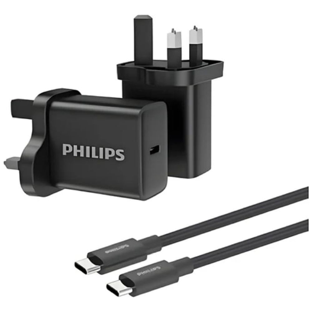 Philips Philips DLP5313NB/05 - Wall Charger With USB-C cable  - 30W - Black 30W