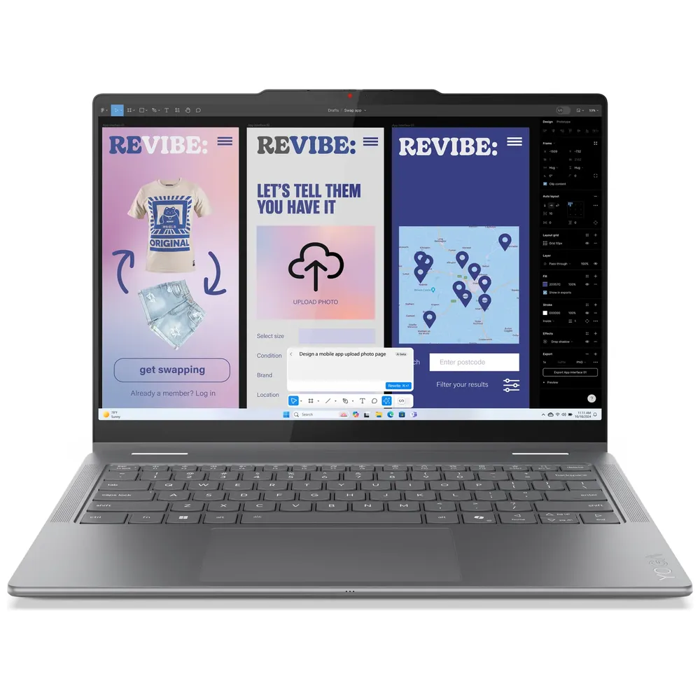 Lenovo Lenovo Yoga 7 2-in-1 14ILL10 - 14 Inch Touchscreen - Intel Core Ultra 7 256V - 16GB RAM - 512GB SSD - Intel Arc Graphics - Windows 11 Pro 14-inch touchscreen, 16GB RAM, 512GB SSD