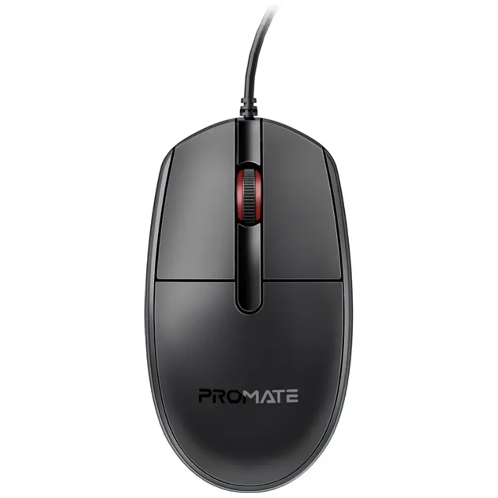 Promate Promate CM 1200 - Wired Mouse - USB - 1.5 m - Black USB, 1.5m – 12,000 IQD Iraq