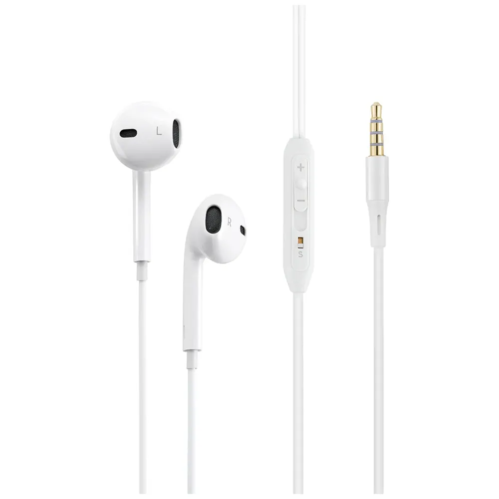 Promate Promate GEARPOD IS2 - Wired Headphone In Ear - 1.2m - White 1.2m – 25,000 IQD Iraq