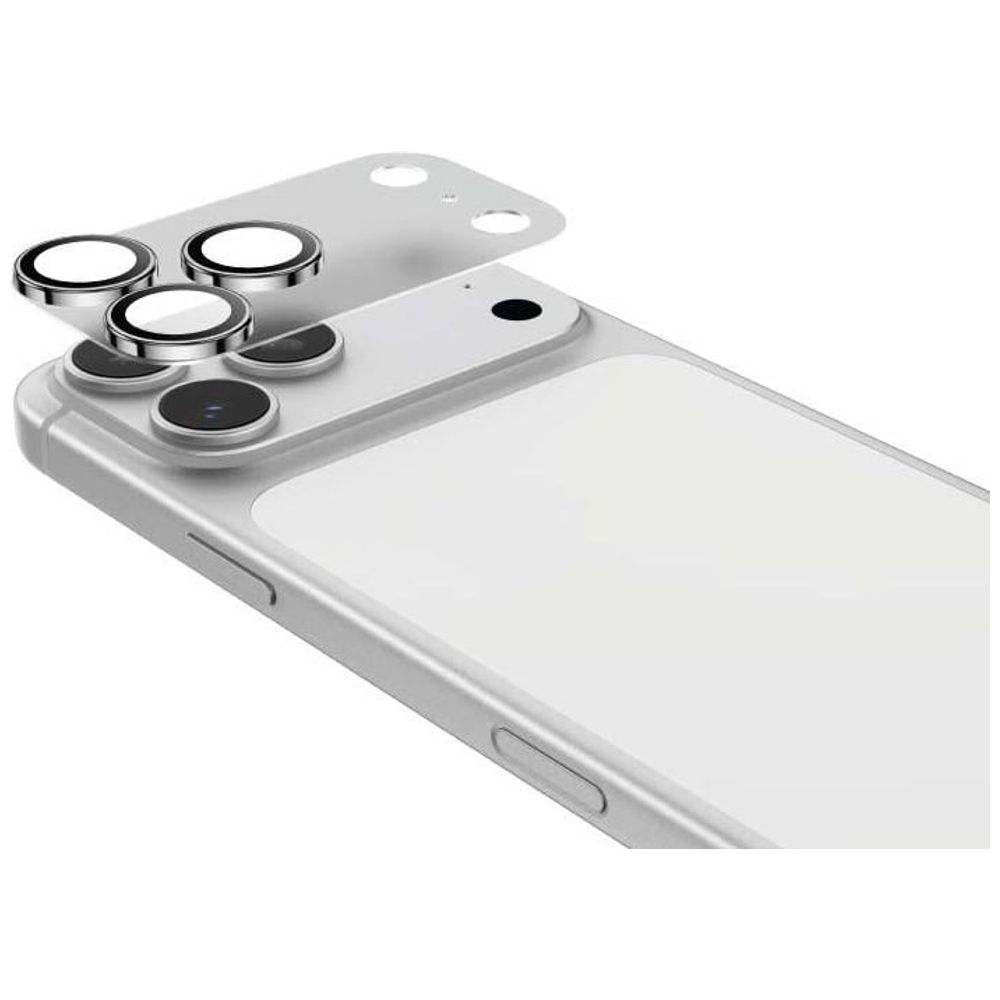 Master Master Full Cover 3D Camera Lens Protector for iPhone 17 Pro Max - Silver – 15,000 IQD Iraq