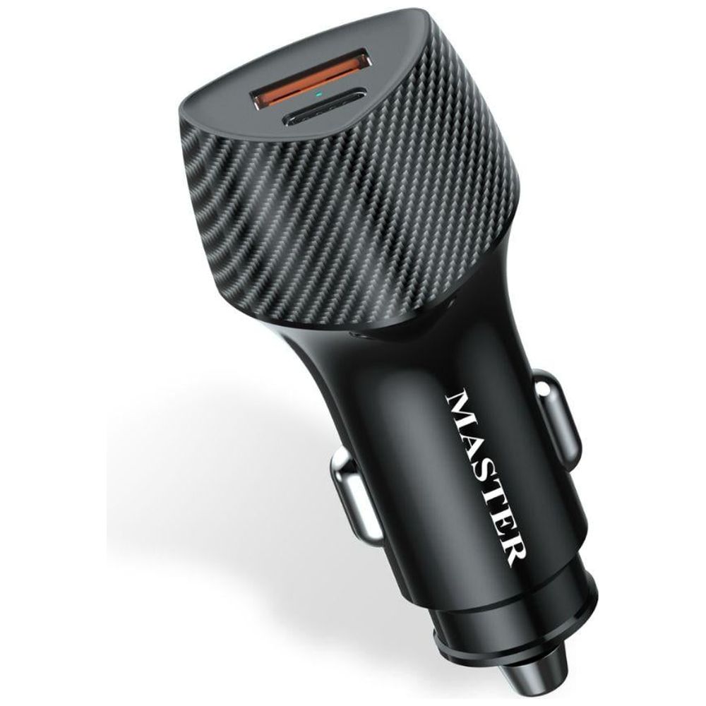 Master Master MSCR3PT51W BK - Car Charger - Dual Ports - 51W - Black 51W – 25,000 IQD Iraq