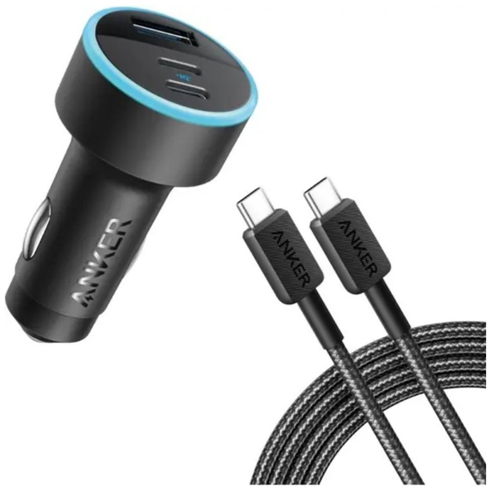 Anker Anker 5780 - Car Charger 67W & Cable USB-C To USB-C - 0.9 m - Black 67W, 0.9m – 38,250 IQD Iraq