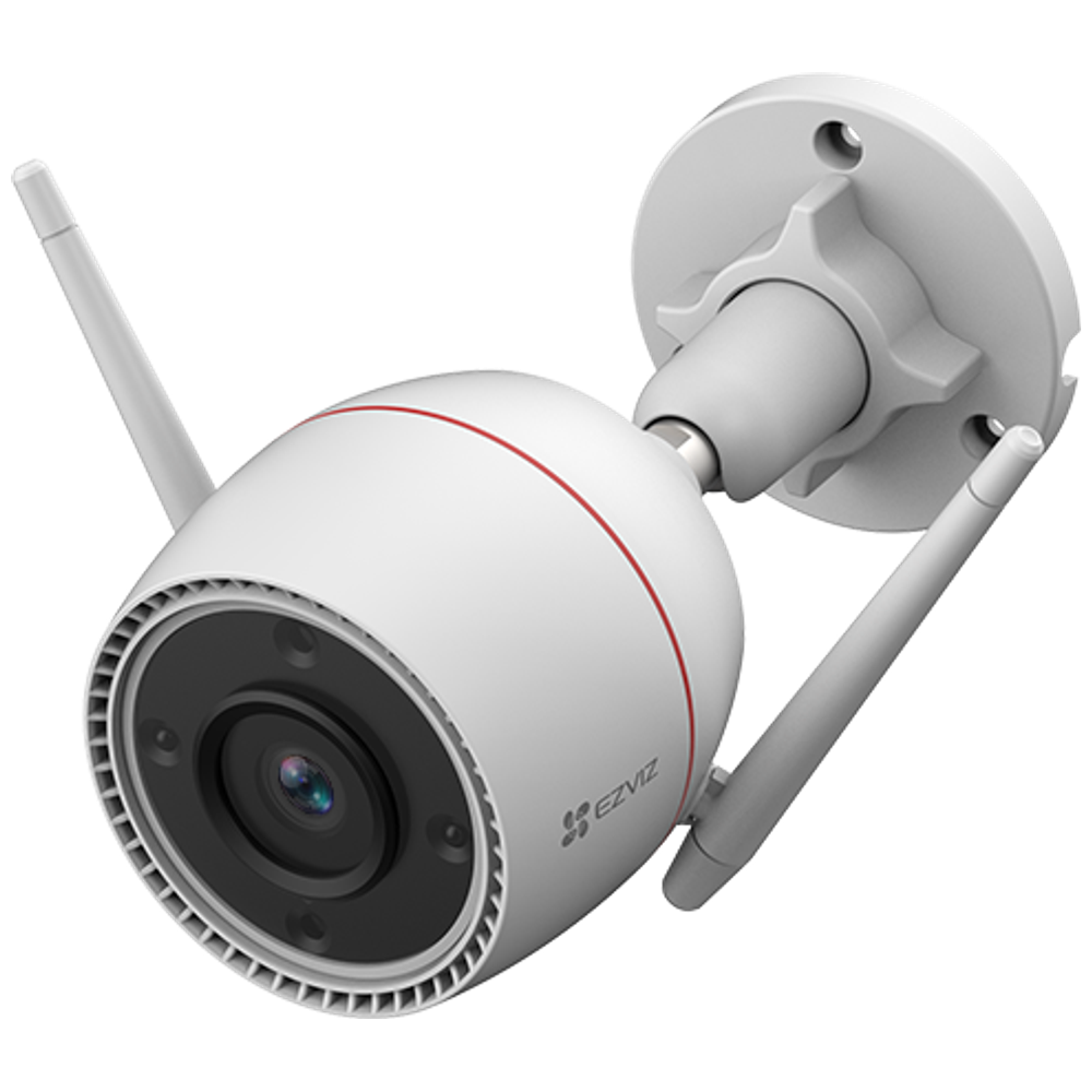 EZVIZ H3C 5MP - Smart Camera - Customizable Detection Zone - Voice Commands - Night Vision - Weather-Resistant - Supports Cloud Storage & MicroSD up to 512GB - Two Way Audio - Light Alarm 5MP