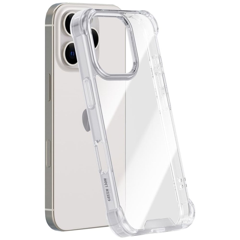GREEN LION Mobile Cover For iPhone 16 Pro - Transparent