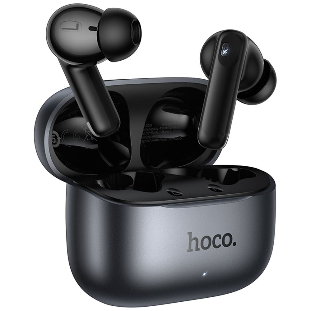Hoco EQ27 - In Ear Bluetooth Earbuds - Bluetooth 5.4 - 320mAh With Case - Gray 320mAh – 26,000 IQD Iraq