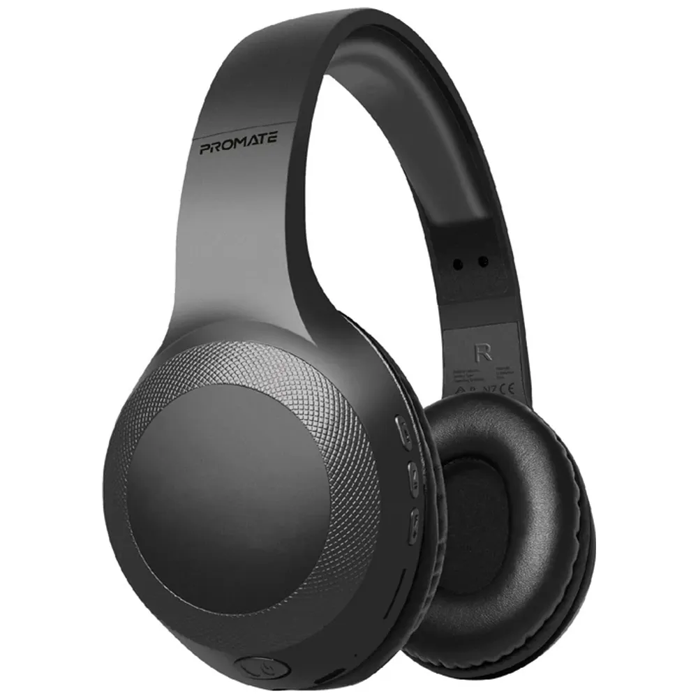 Promate Promate LaBoca - Bluetooth Headphone Over Ear - Bluetooth 5 - 200 mAh - Black 200 mAh – 45,000 IQD Iraq