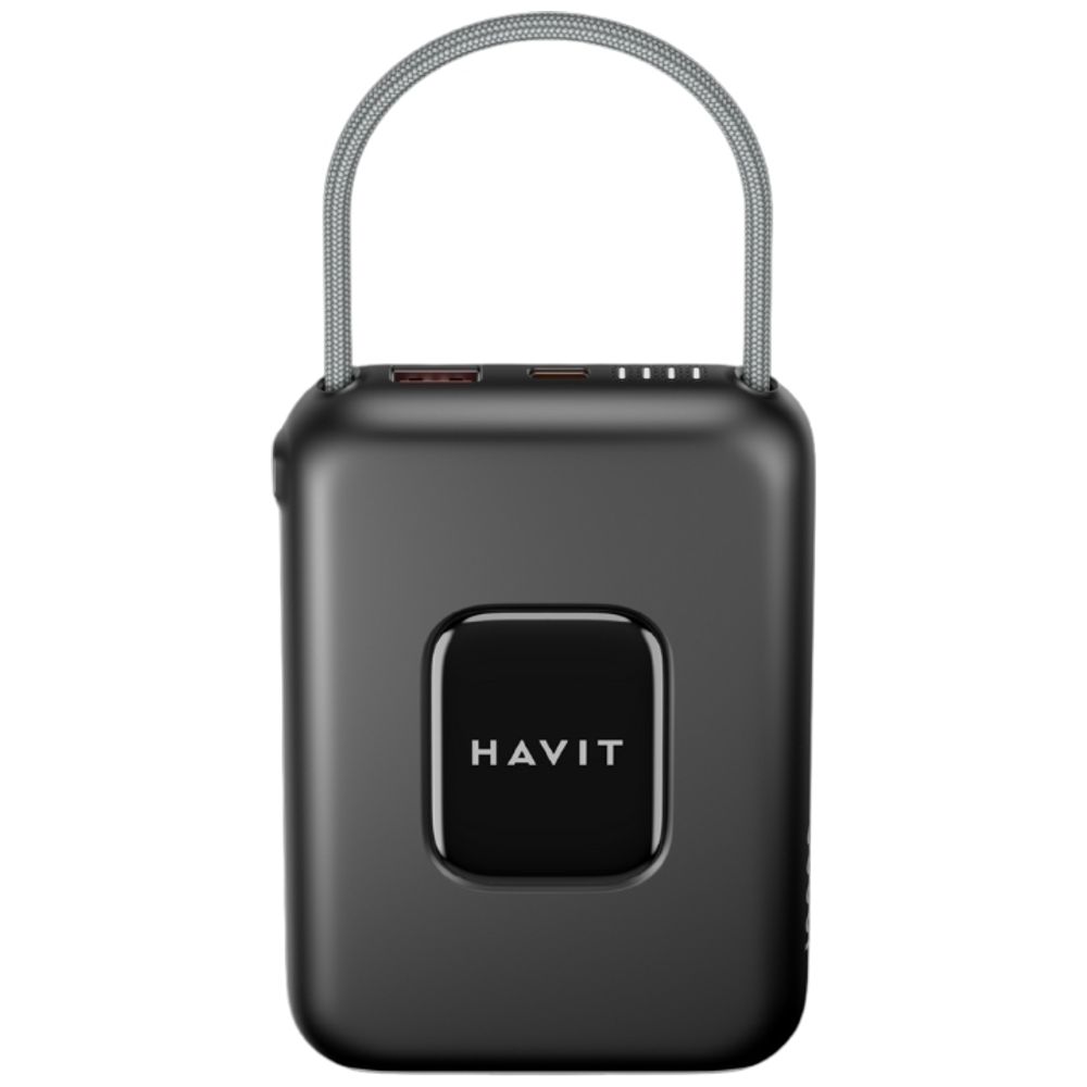 Havit Havit PB32 - Power bank - 10000mAh - Fast Charging 22.5W - Black 10000mAh, 22.5W – 29,000 IQD Iraq