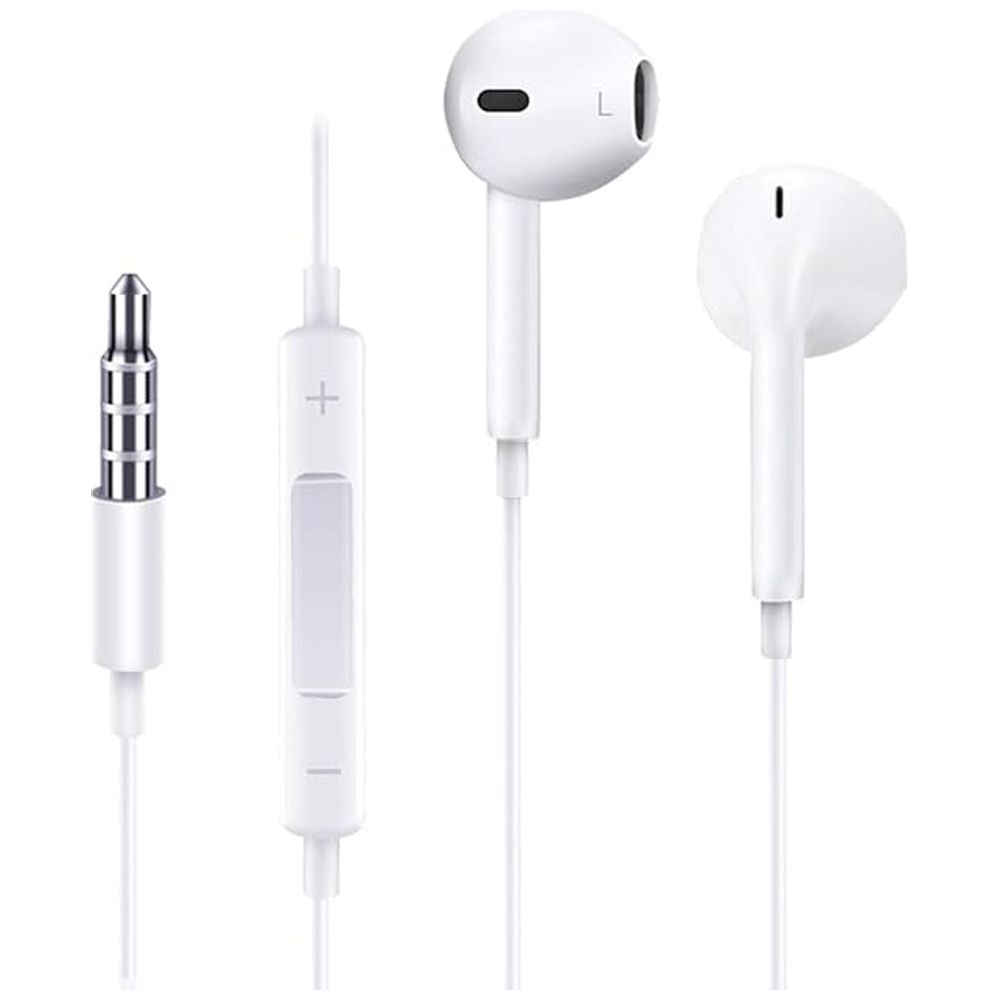 JOYROOM JR-EP1 Classic Wired Earphones - AUX - White – 15,000 IQD Iraq