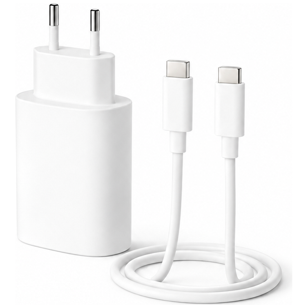 BAZ BA106 Wall Charger - 20W - with USB-C to Lightning Cable - 1m - White 20W – 59,000 IQD Iraq