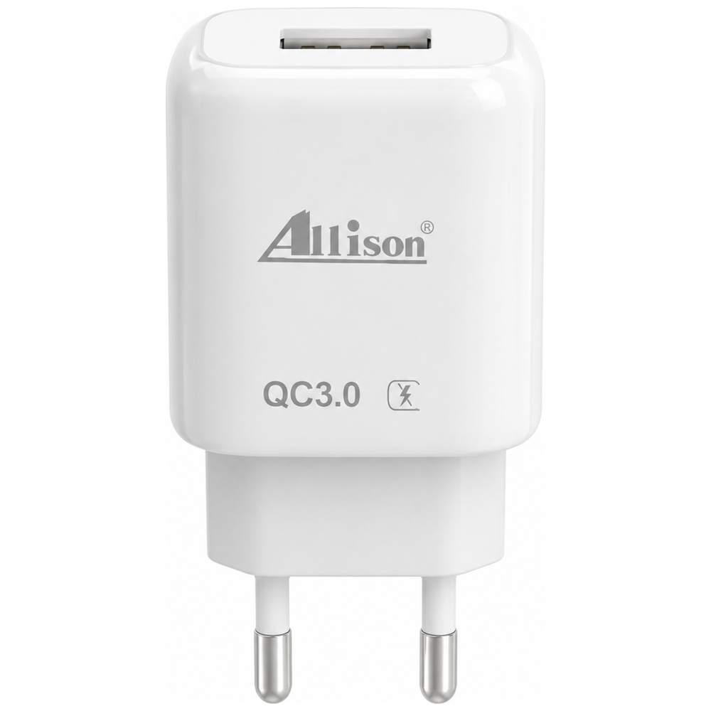 Allison ALS-W1060UE - Wall Charger - 1 Port - 20W - White 20W – 15,000 IQD Iraq