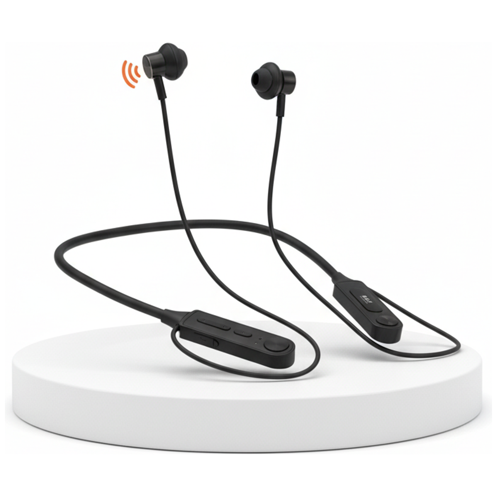   BAZ BE205 - Bluetooth Headphone In Ear - Up To 20 hours - Voice Search - Black 20 hours – 52,000 IQD Iraq