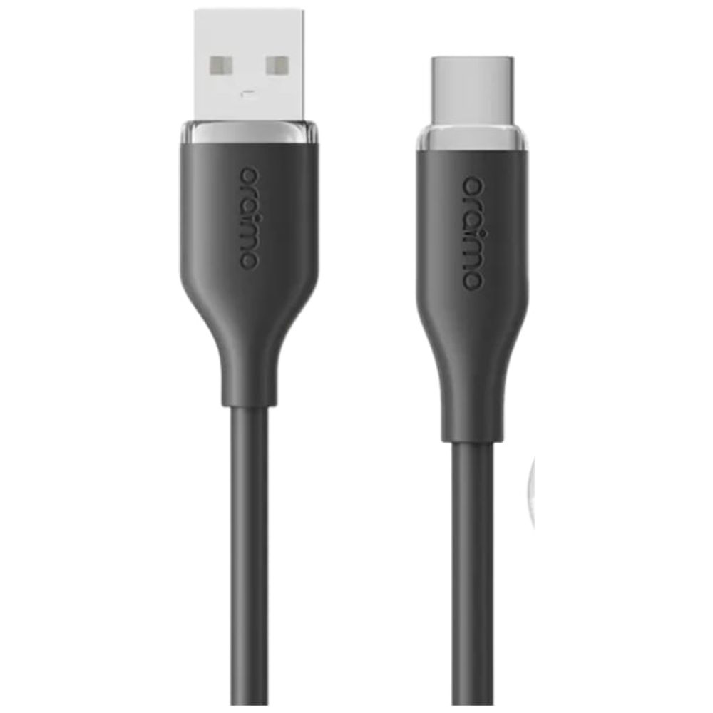 Oraimo Oraimo USB-A to USB-C Cable - 1 meter - 3A - Charging and Data Transfer - Black 1m