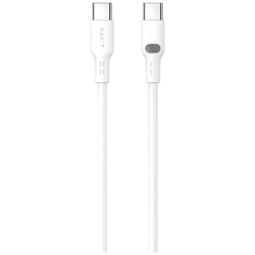 Havit Havit CB6279 - Cable USB-C To USB-C - 1 m - 60W - White 1m, 60W – 13,000 IQD Iraq
