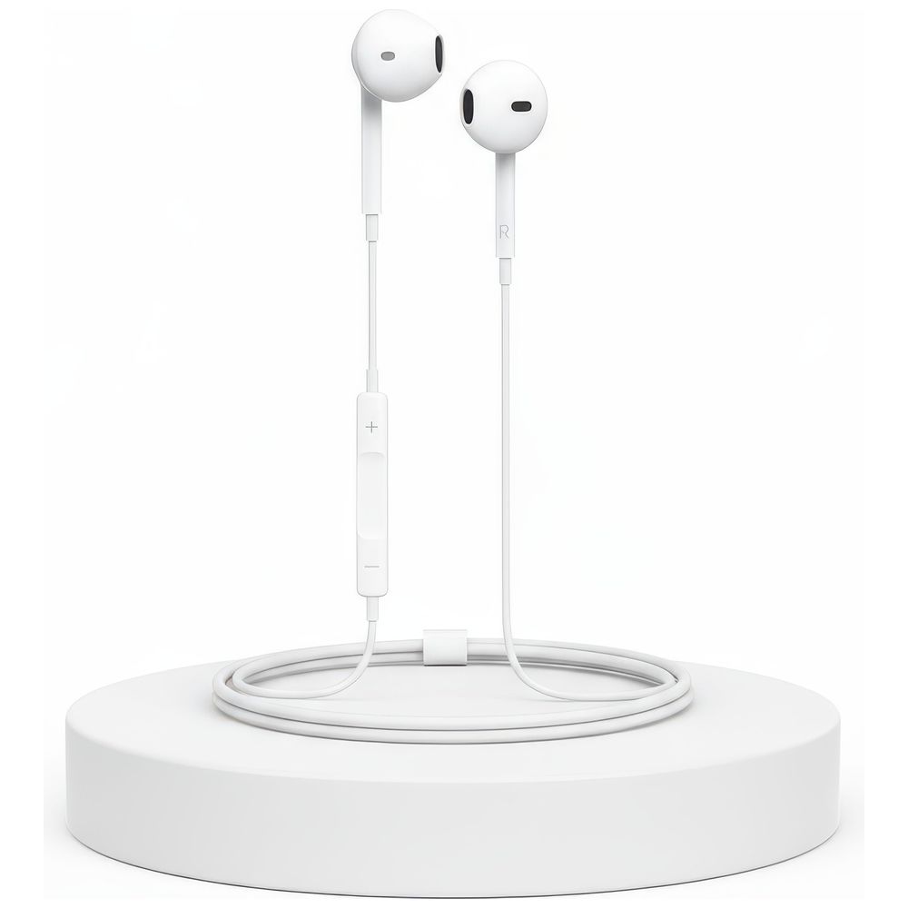  BAZ BE-201 - Headphone In Ear - 1.2m - White 1.2m