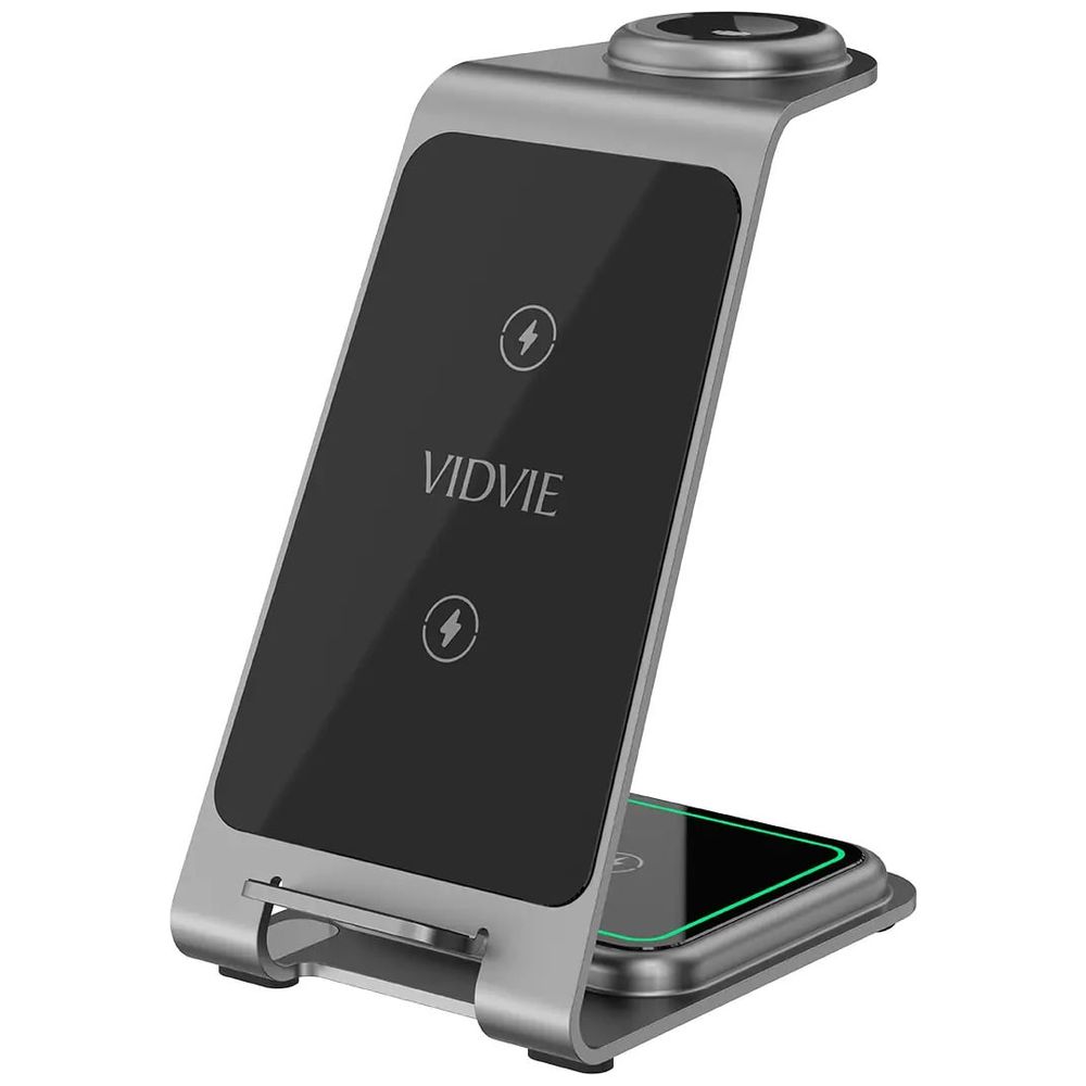 VIDVIE VIDVIE 3-in-1 – Wireless Charging Station – Black