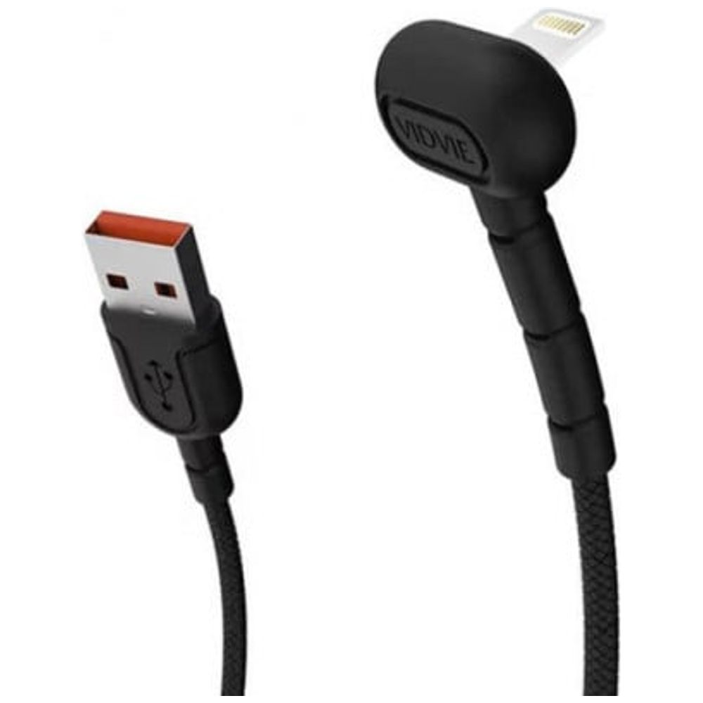 VIDVIE VIDVIE - Fast Charging Braided Cable - Supports up to 2.4A for rapid charging - Black 2.4A