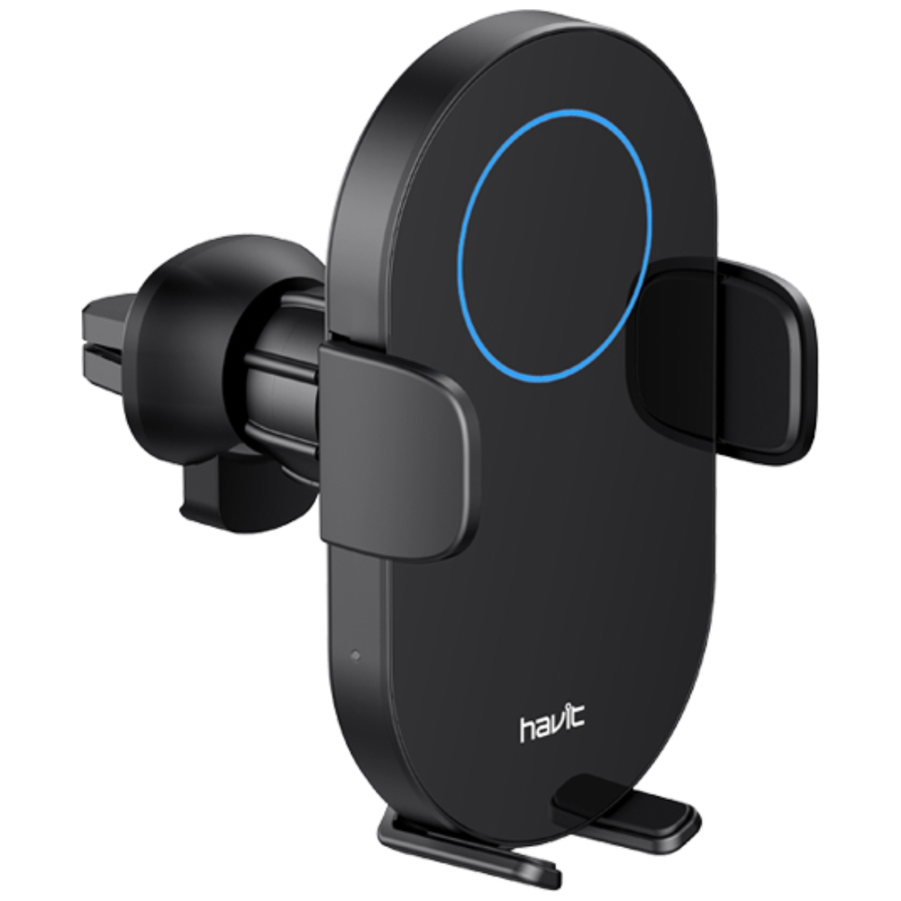 Havit Havit W3018 Wireless Charging and Car Holder - 15W fast wireless charging - Black 15W – 34,500 IQD Iraq