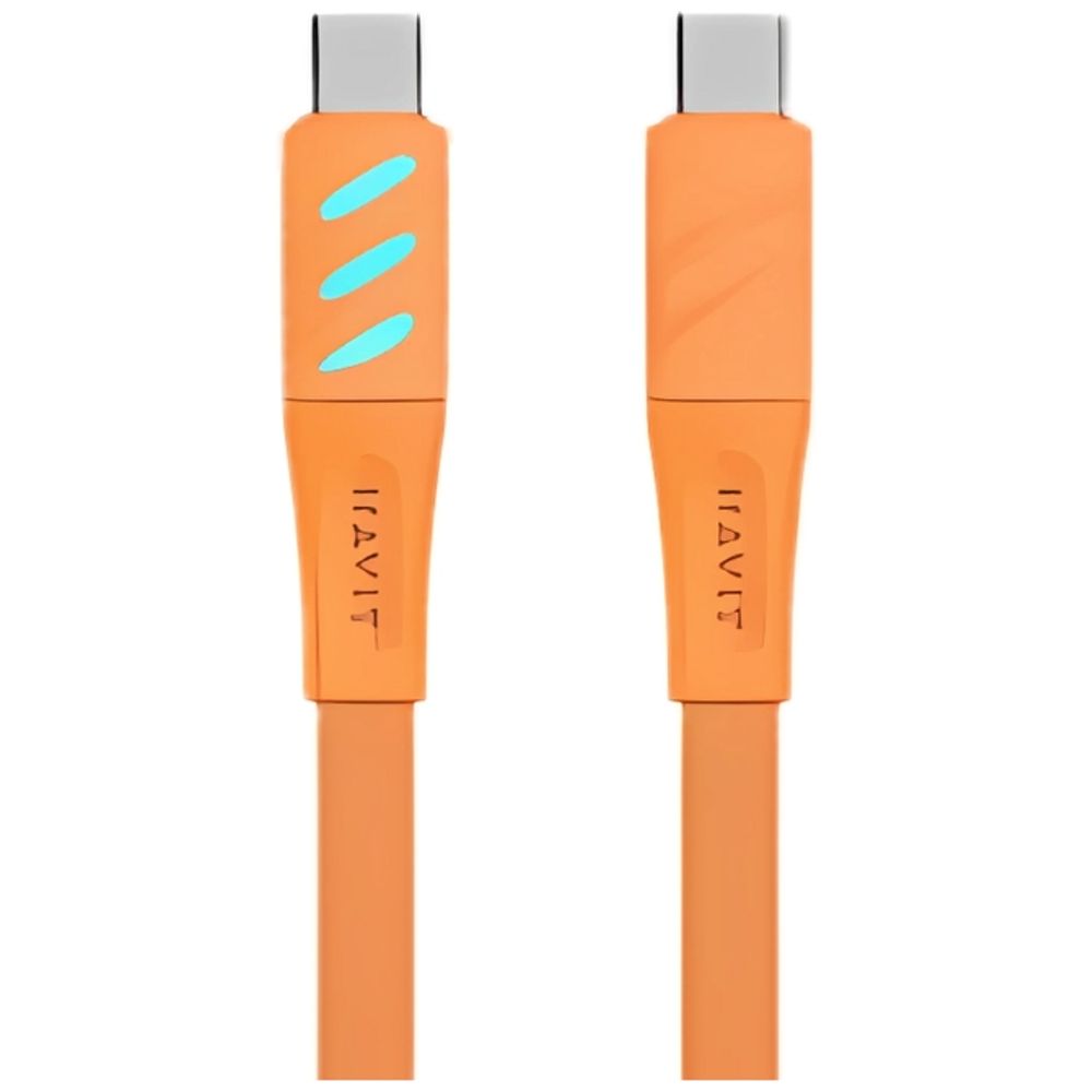 Havit Havit CB6254 - Cable USB-C To USB-C - 1 m - 60W - Orange 1m, 60W – 15,000 IQD Iraq