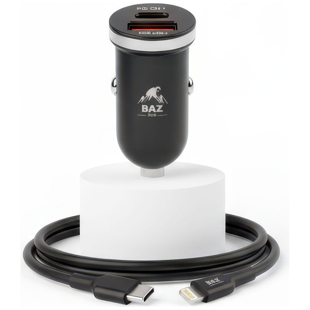 BAZ BK303 - Car Charger - 30W - Black 30W – 37,000 IQD Iraq