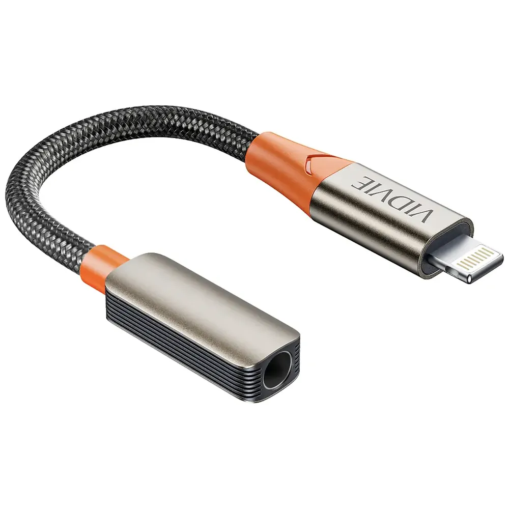 VIDVIE AL1125 - Lightning to 3.5mm Audio Adapter - 0.13m - Black 0.13m – 44,000 IQD Iraq