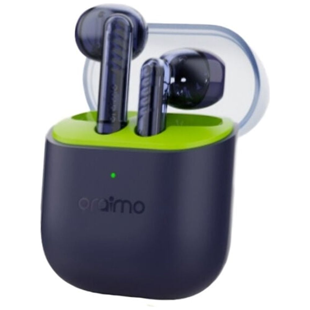 Oraimo Bluetooth In-Ear Headphones - ENC Noise Cancellation - HD Call Quality - Blue