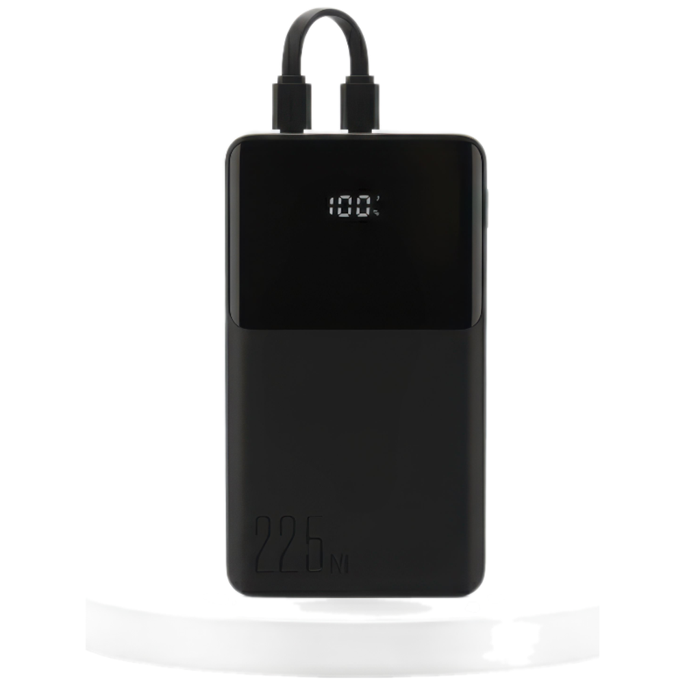 Joyroom Joyroom - Power Bank -  Digital display with Dual Cable - 10000 mAh - Black 10000 mAh