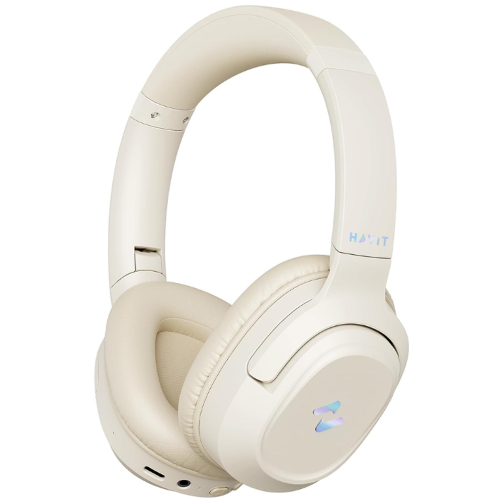 Havit Havit H612BT PRO - Bluetooth Headphone Over Ear - Up To 55 hours - Bluetooth 5.3 -  Beige 55 hours – 33,000 IQD Iraq