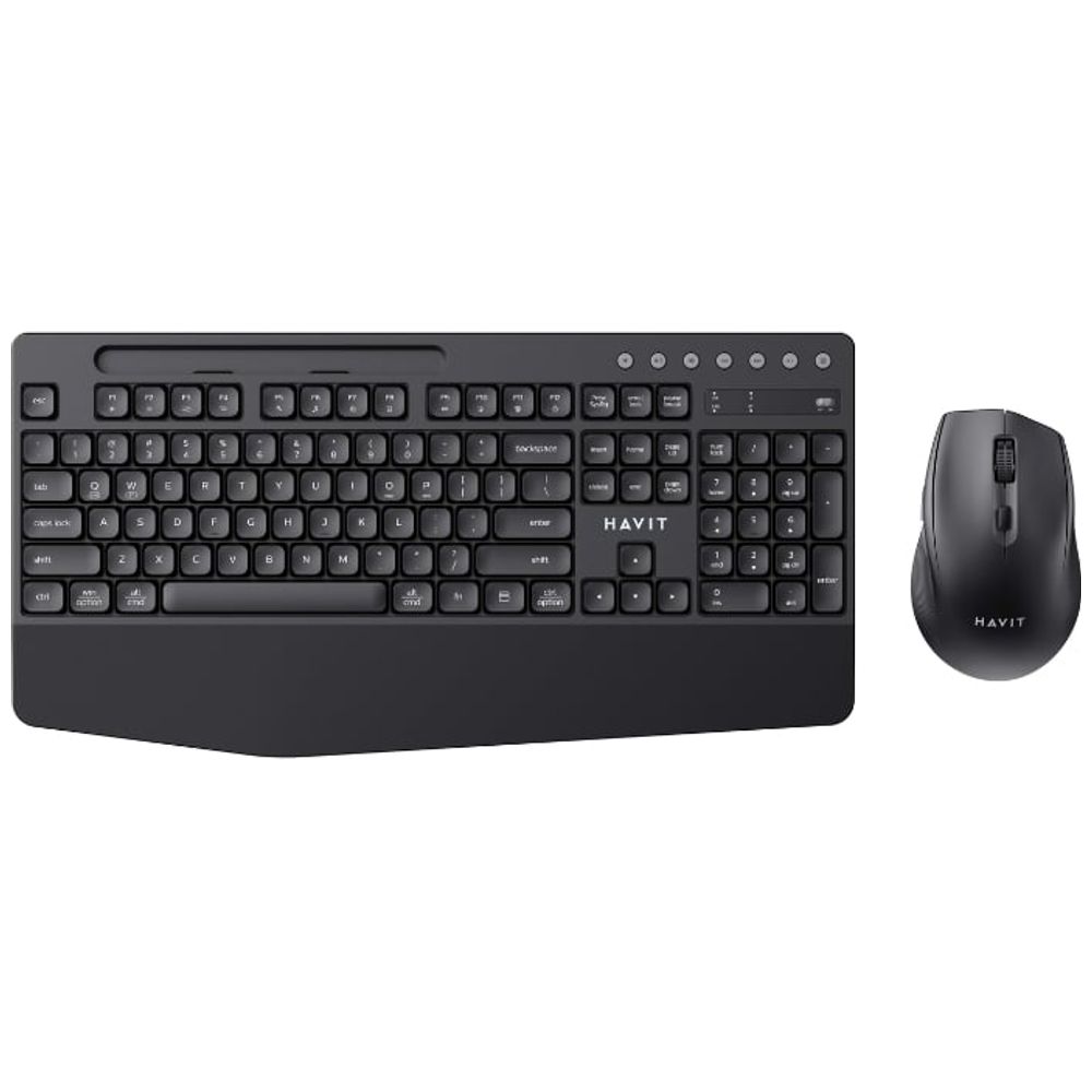 Havit Havit Wireless Keyboard and Mouse Combo - Dual Connection - Up to 1600 DPI - Black 1600 DPI